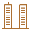 Maximum open space surrounding each tower