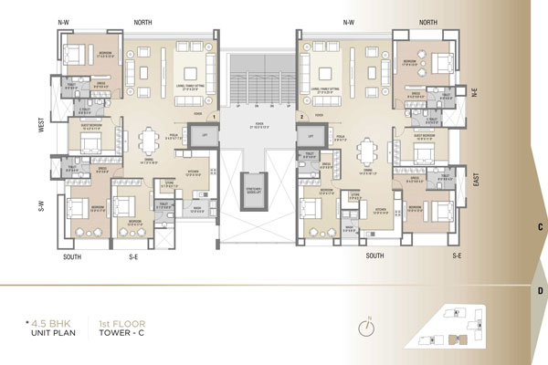 Luxurious 4 & 5 BHK apartment in vesu 