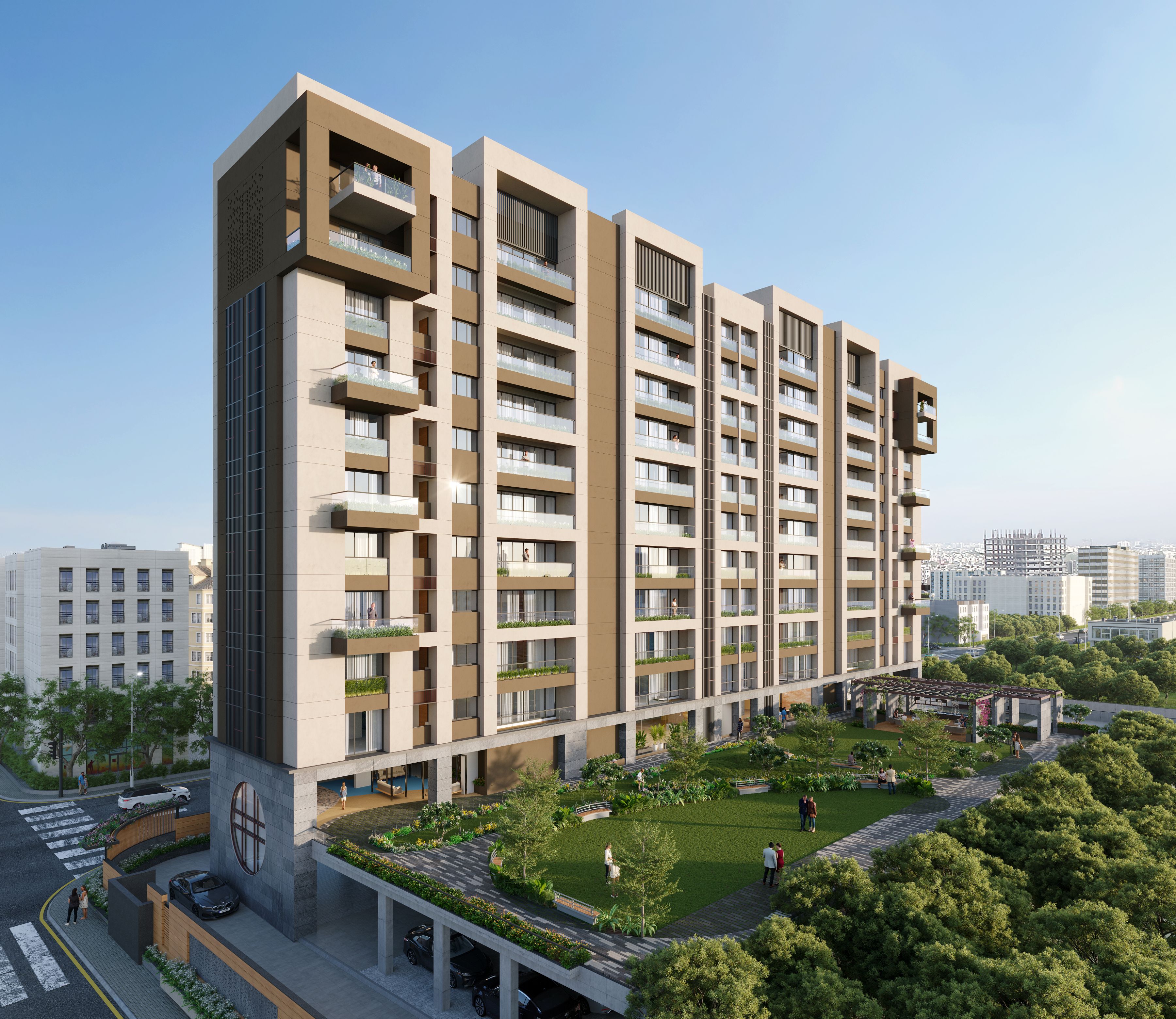 3 & 4 BHK flats in pal surat | Sangini Aura