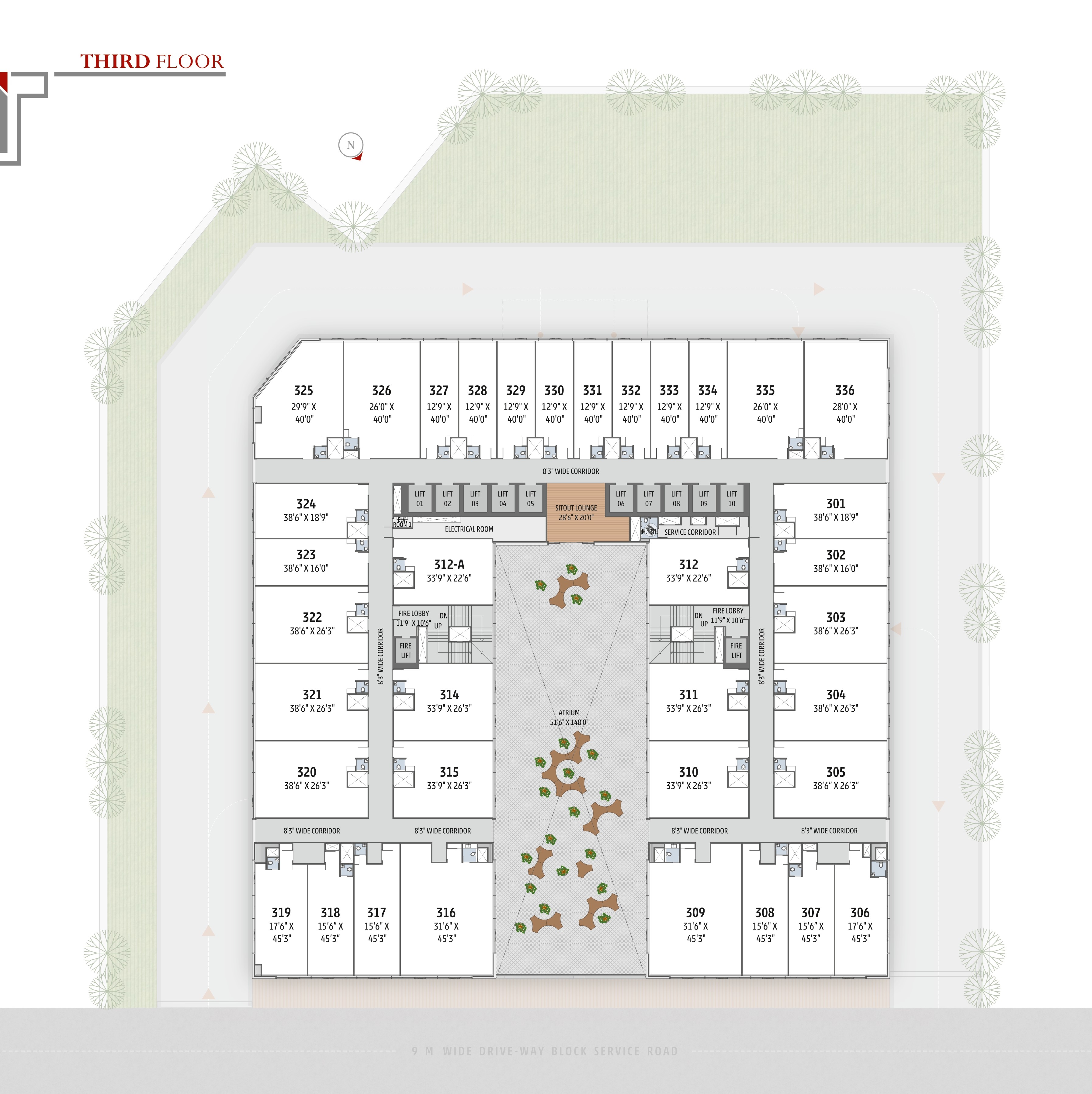 Showrooms Plan for sale in Surat