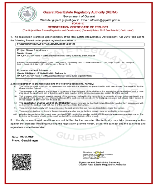 RERA Certificate