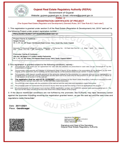 RERA Certificate