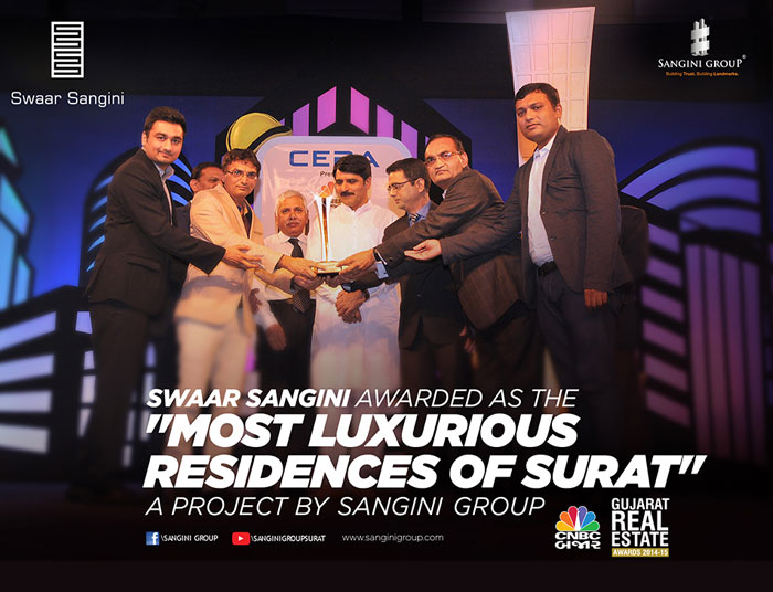 most residential projects swaar sangini surat cnbc award